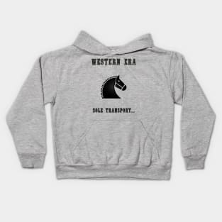 Western Slogan - Sole Transport Kids Hoodie